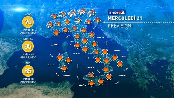 Meteo domani italia meridionale Meteo domani italia meridionale